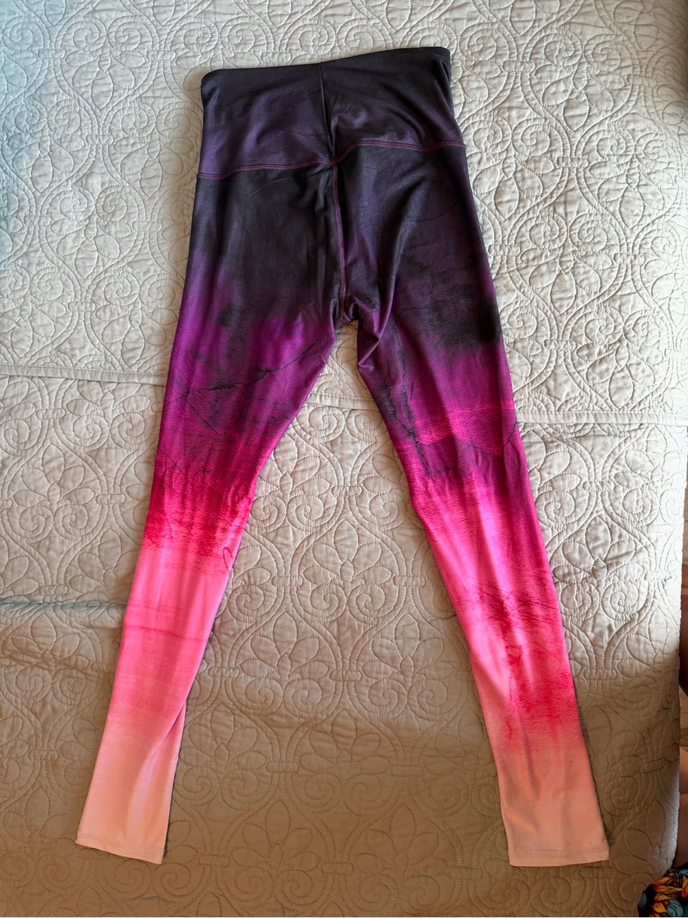 Sol & Mane Cora Full Length Leggings Small Magic Sunset NWT Pink Purple Ombré